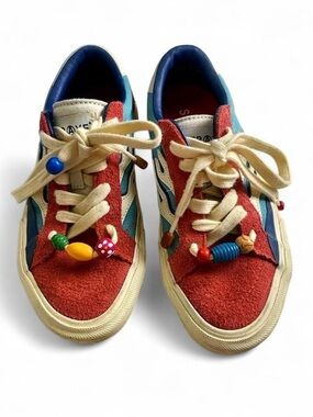 STRAYE Logan Hope Flame Suede Skate Shoes Women’s 6.5 / Men’s 5 EUC